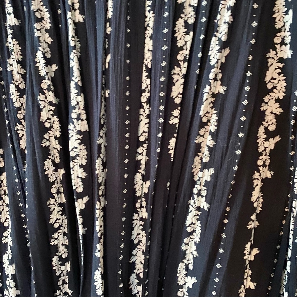 Free People Black and White Long Sleeve Maxi Dress Set Large - Picture 11 of 14